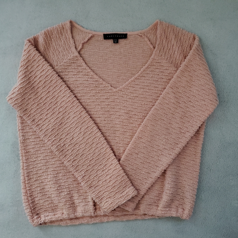 Pink long sleeve sweater